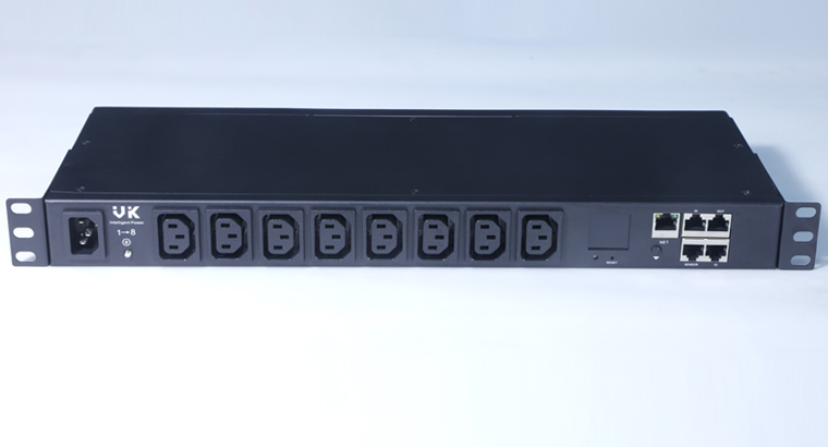 VK Easy Rack PDU, Switched, 1U, 1 Phase, 2.5kW, 250V, 10A, 8x C13 outlets, IEC60320 C14 inlet