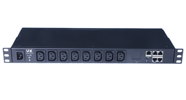VK Easy Rack PDU, Switched, 1U, 1 Phase, 2.5kW, 250V, 10A, 8x C13 outlets, IEC60320 C14 inlet