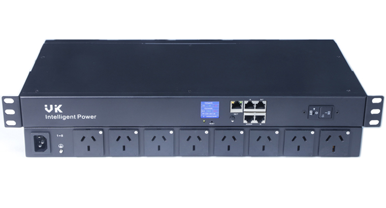 VK Easy Rack PDU, Switched, 1U, 1 Phase, 2.5kW, 250V, 10A, 8xAustralian outlets, IEC60320 C14 inlet