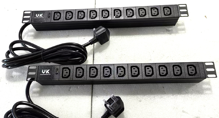 1U Horizontal 10xC13 Indicator light UK Plug